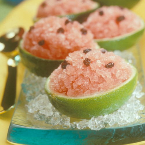 Download Watermelon Granita Filled Lime Cups - Watermelon Board