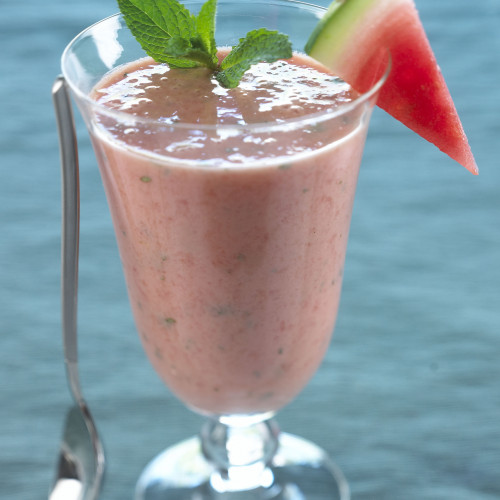 Watermelon Yogurt Mint Smoothie - Watermelon Board