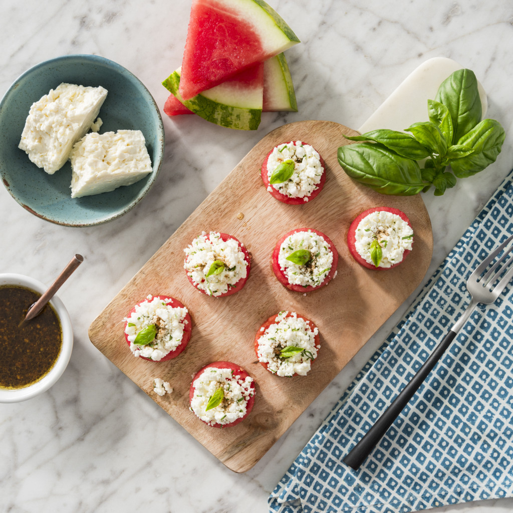 Watermelon Feta Caprese Bites - Watermelon Board